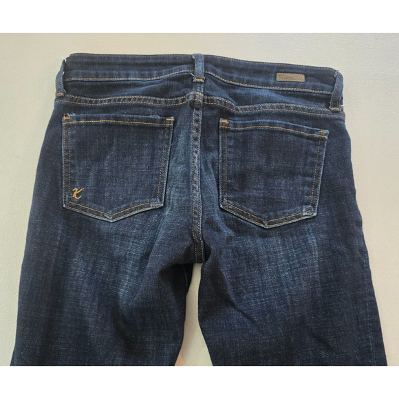 Kut From The Kloth Capri Women's 4 Blue Dark Wash Catherine Ankle Straight Leg - Picture 5 of 16